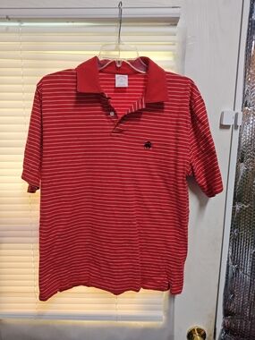 Brooks Brothers Red Striped Polo Shirt